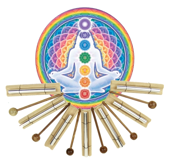 Chakra Healing barres de son - tonalité - Ensemble de 7 barres