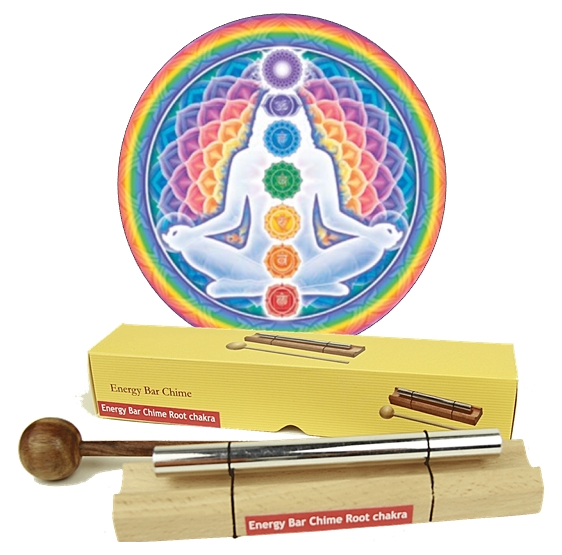 Chakra Healing barres de son - tonalité - Ensemble de 7 barres