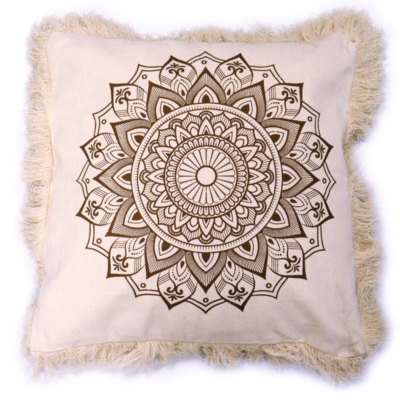 Coussin Mandala Traditionnel - 45x45cm - bronze