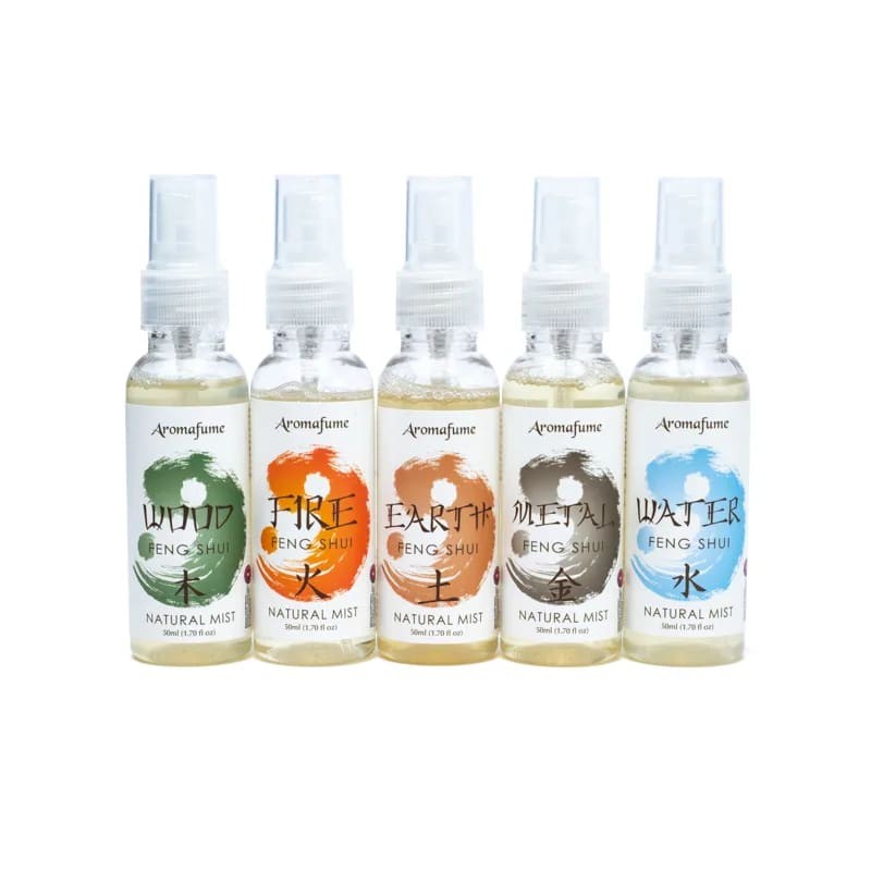 SET de 5 sprays 5 éléments - ambiance Feng Shui - Aromafume