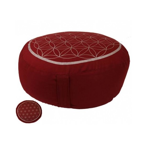 Zafu - Coussin de méditation - YOGA - Fleurs rouge – ChezMelleange -  Accessoires cousus main en France