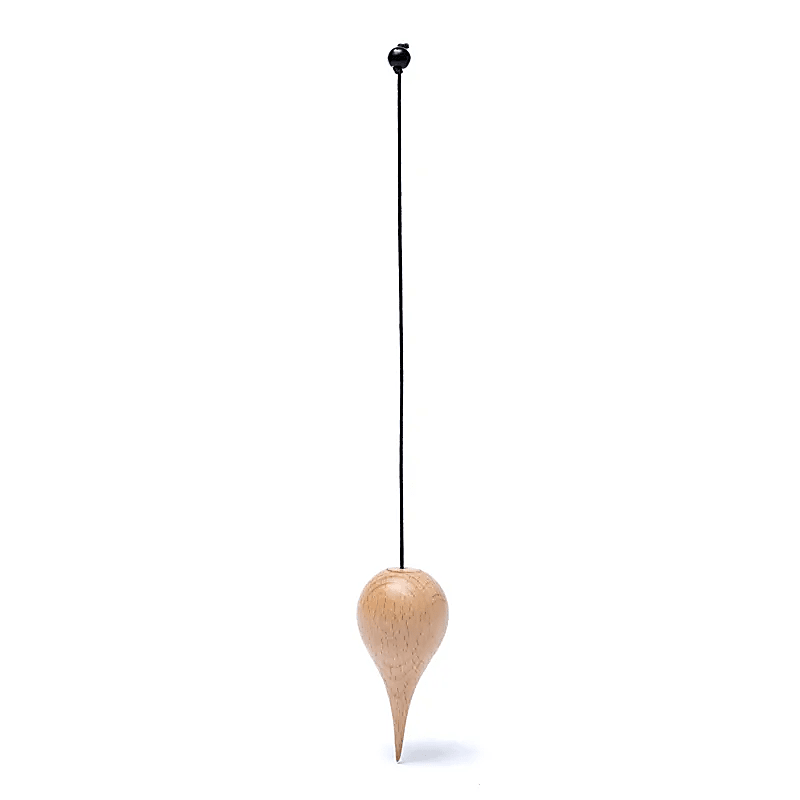 Pendule goutte d'eau en bois clair