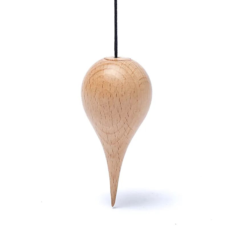 Pendule goutte d'eau en bois clair