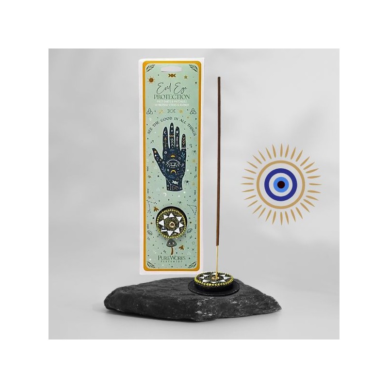 Encens Celestial - Magic Protection Mauvais Oeil + porte encens