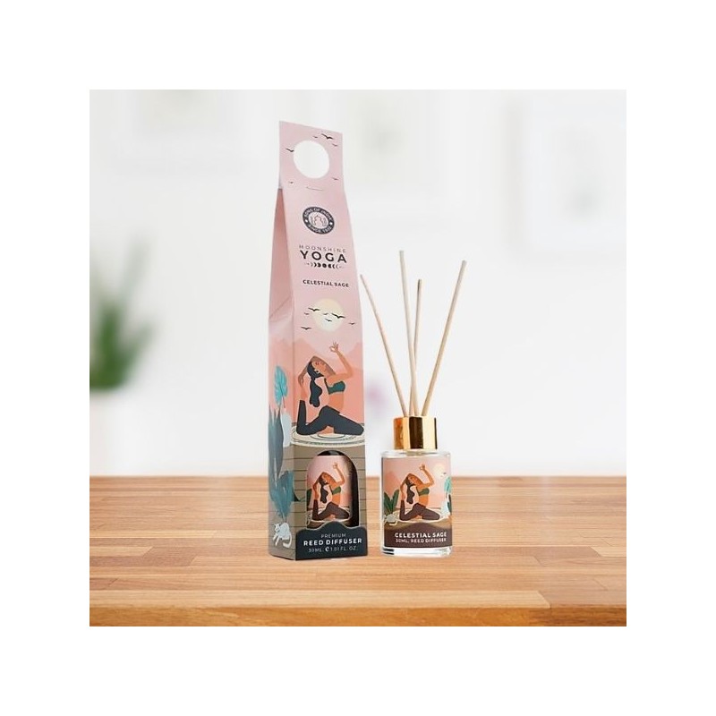 Sauge Celestial – Diffuseur à roseaux - Moonshine Yoga 30 ml