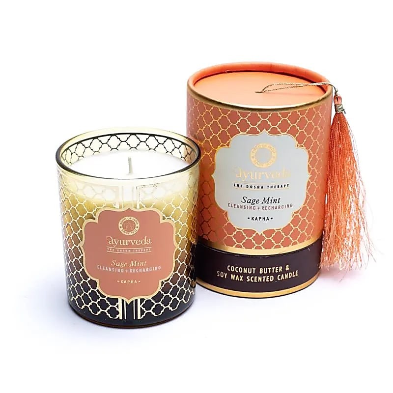 Bougie ayurvédique Kapha Sauge Menthe – Équilibre & vitalité – 200g