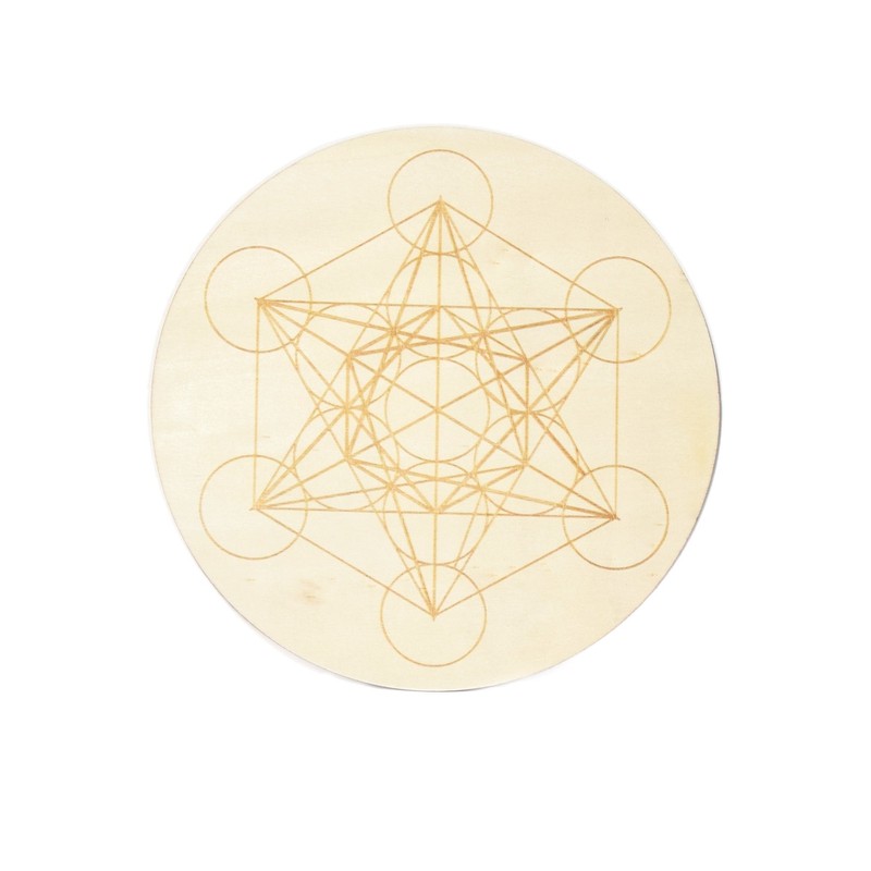 Plaque Metatron  15 cm - Bois plein