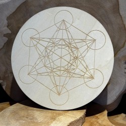 Plaque Metatron 15 cm - Bois plein