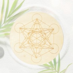 Metatron - 15 cm - Bois plein - plaque