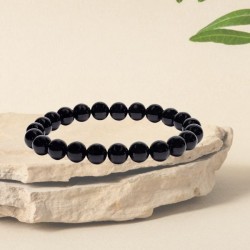 Bracelet Tourmaline - élastique - Perles de 8 mm