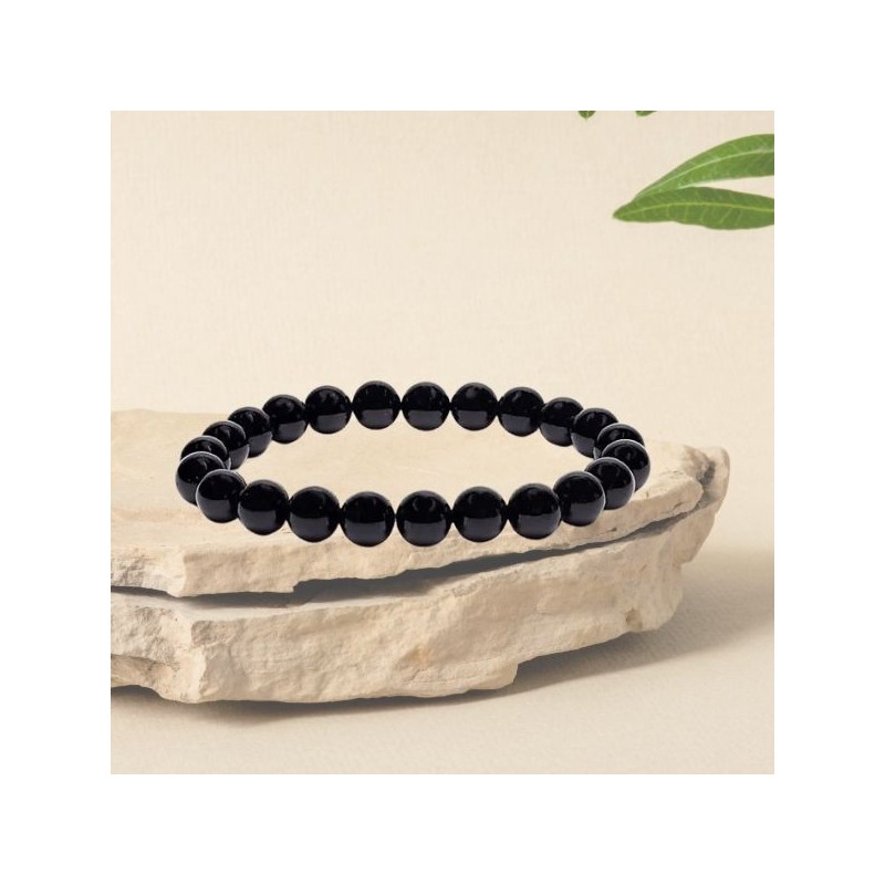 Bracelet Tourmaline - élastique - Perles de 8 mm