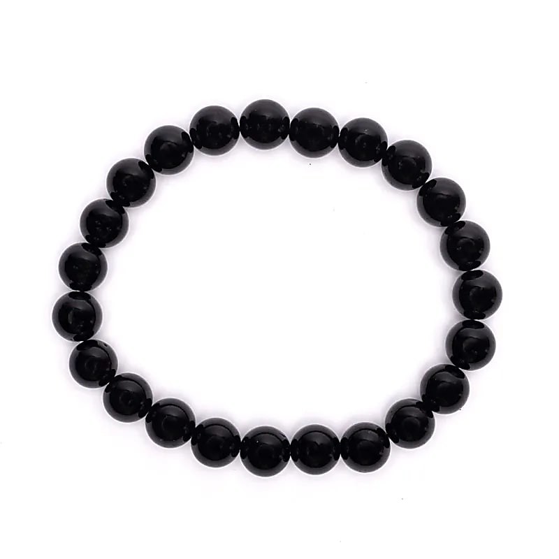 Bracelet Tourmaline - élastique - Perles de 8 mm