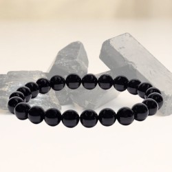 Bracelet Tourmaline - élastique - Perles de 8 mm