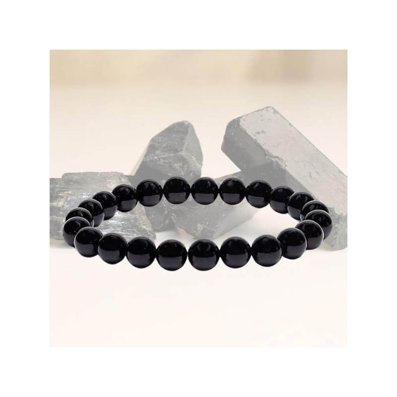 Bracelet Tourmaline - élastique - Perles de 8 mm