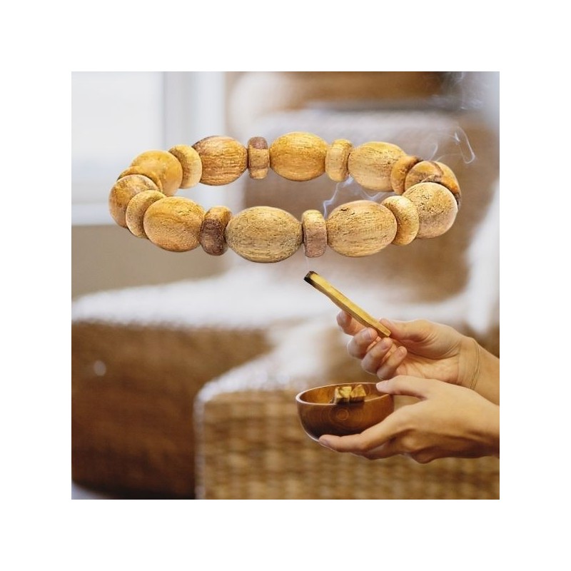 Bracelet bois de Palo Santo – Oval & Donut - Purification & bien-être naturel