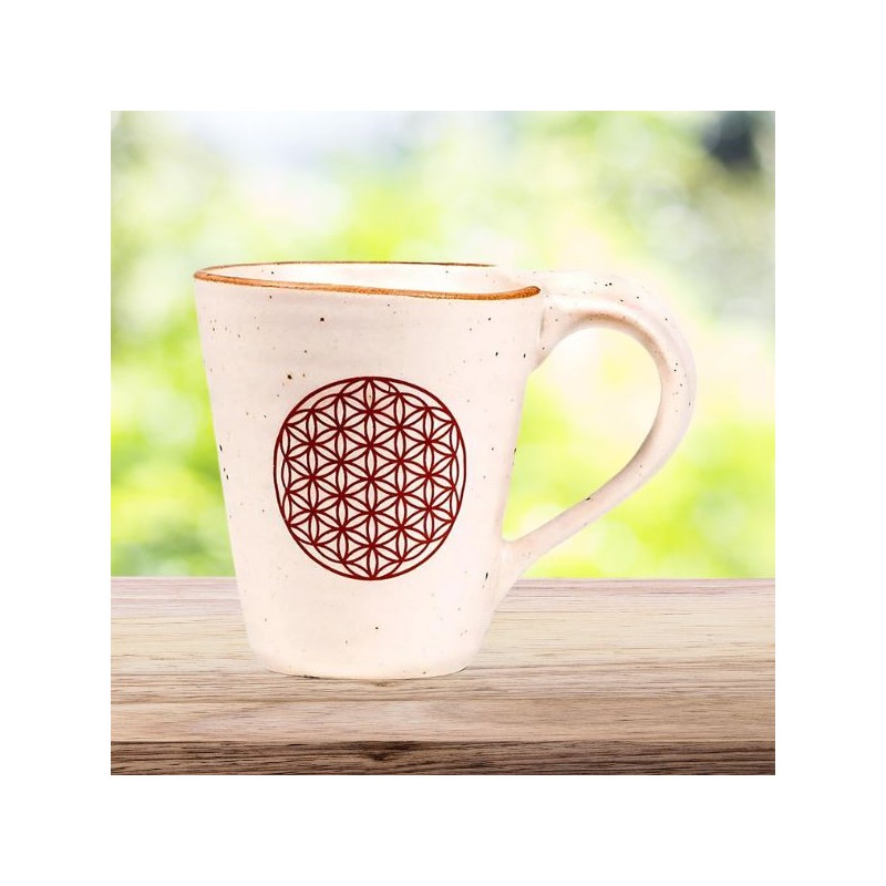 Tasse Mug Fleur de Vie - céramique