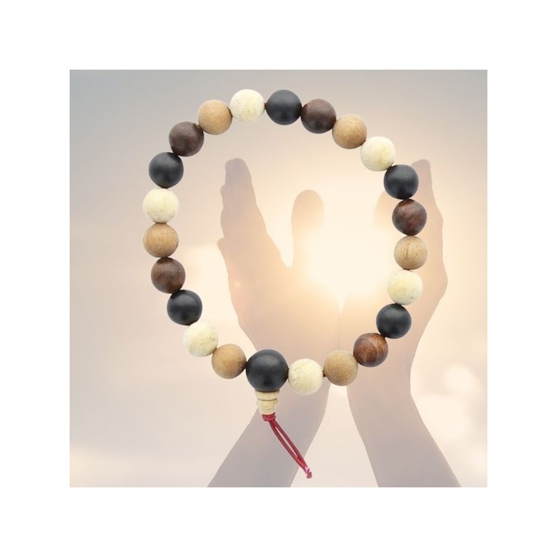 Bracelet Mala - Bois mix - 0.8 cm - Omsae