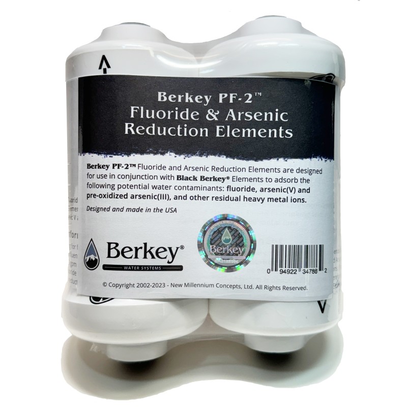 ELÉMENTS DE RÉDUCTION PF-2 FLUOR ET ARSENIC BERKEY ® Pure Zen Water