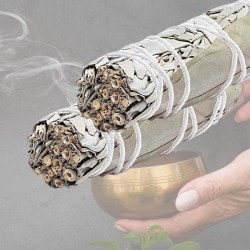 Sauge blanche & Eucalyptus-  kit de 2 Fagots bâtons - +/- 10 cm - smudge