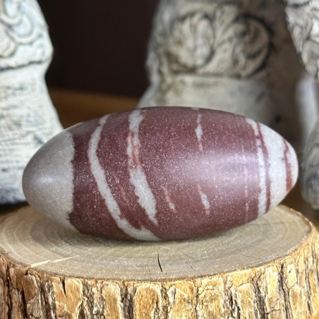 Shiva Lingam (7 à 8 cm) – Pierre sacrée de la Narmada (S6)