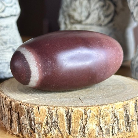 Shiva Lingam (7 à 8 cm) – Pierre sacrée de la Narmada (S3)