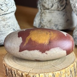 Shiva Lingam (7 à 8 cm) – Pierre sacrée de la Narmada (S8)