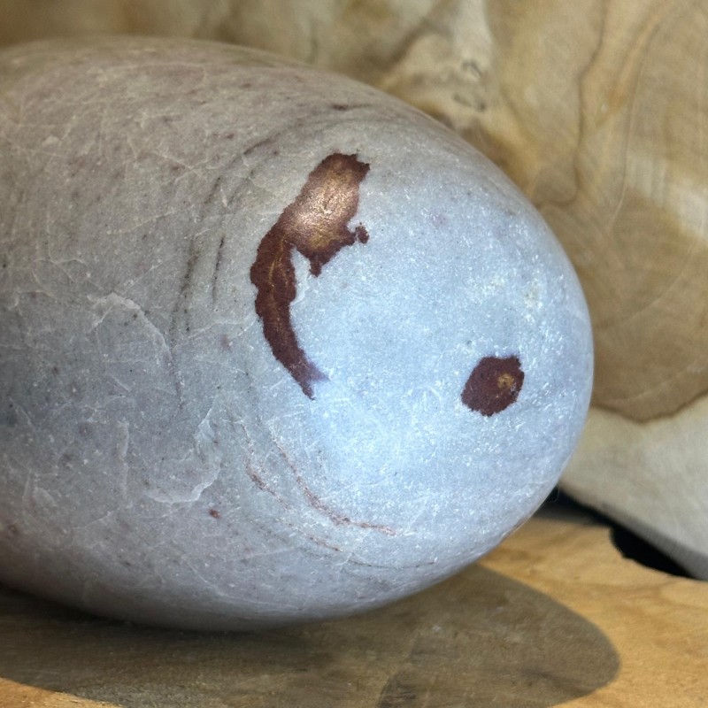 Shiva Lingam (22 cm) – Pierre sacrée de la Narmada