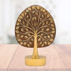 Arbre de Vie statue dorée – Ancrage et Harmonie