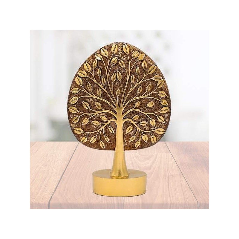 Arbre de Vie statue dorée – Ancrage et Harmonie
