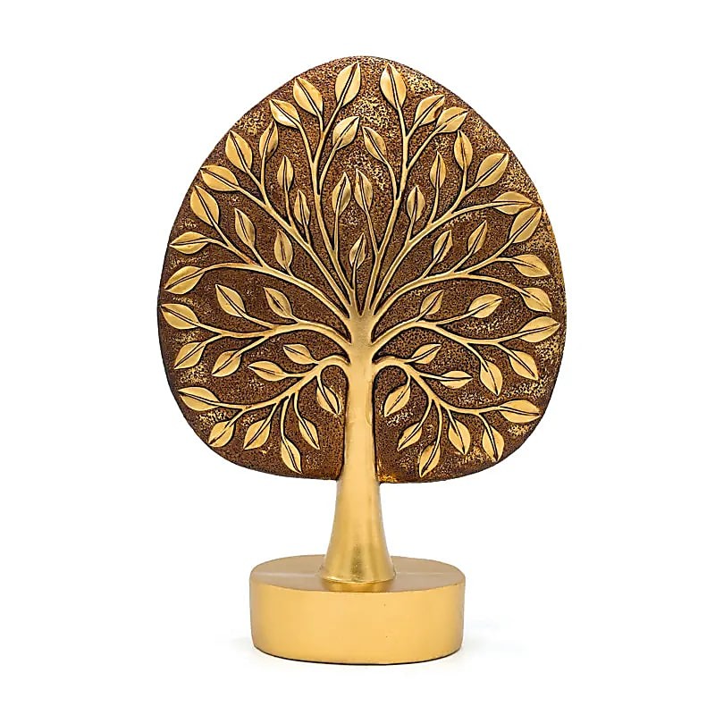 Arbre de Vie statue dorée – Ancrage et Harmonie