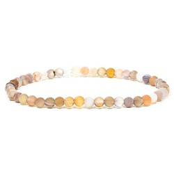 Bracelet en agate 4 mm – énergie et équilibre - élastique