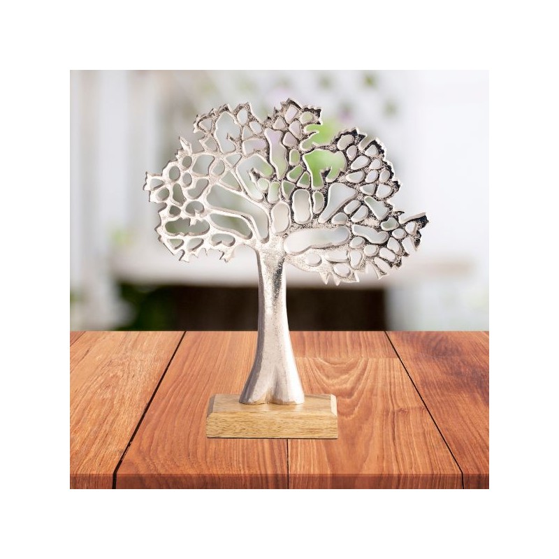 Arbre de Vie statue – Ancrage et Harmonie - sur pied métal