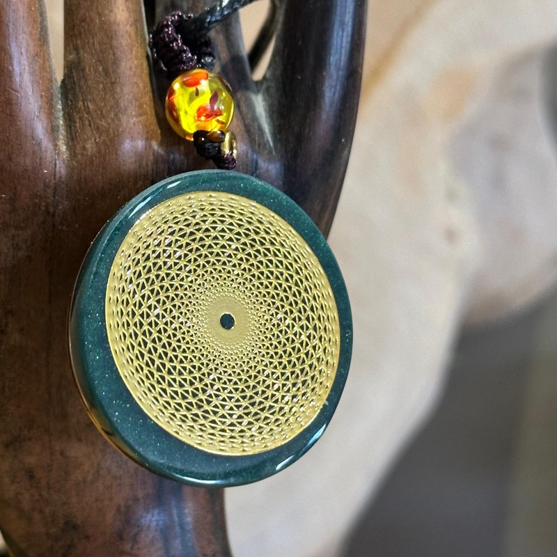 Collier Pendentif Orgonite Metatron – Harmonie & Protection