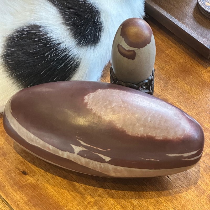 Shiva Lingam 32 x 16 cm  - L - Narmada - Pièce unique - 8,4 kg