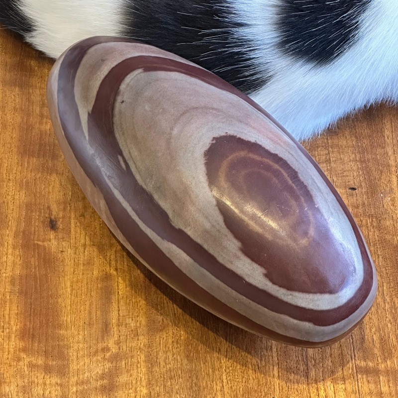 Shiva Lingam 32 x 16 cm  - L - Narmada - Pièce unique - 8,4 kg