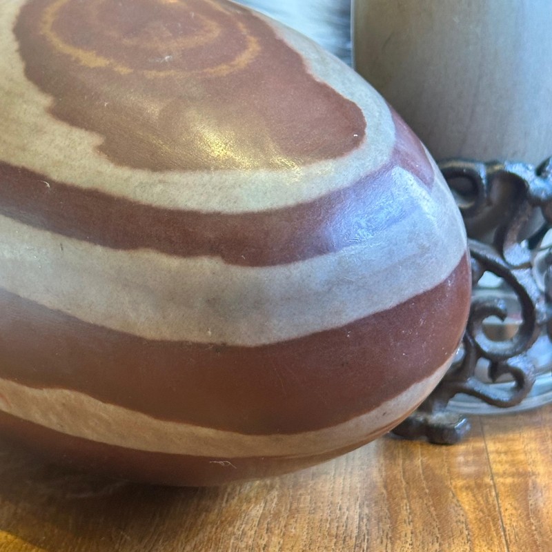 Shiva Lingam 32 x 16 cm  - L - Narmada - Pièce unique - 8,4 kg