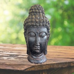 Statuette Tête de Bouddha 24 cm - Résine