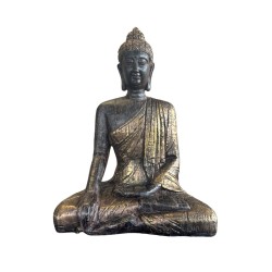 Bouddha Assis Dorée Statuette  29,5 cm – Paix et Éveil