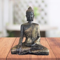 Statuette Bouddha Assis 29,5 cm - Résine