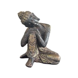 Statuette Bouddha Penseur 16,7 cm - Résine