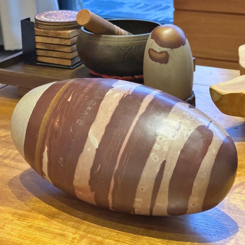 Shiva Lingam (30x16cm) - L - Narmada - Pièce unique - 9,85 kg