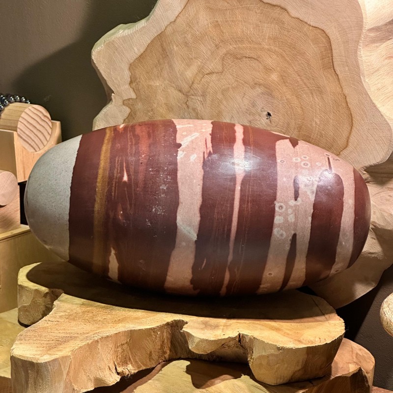 Shiva Lingam (30x16cm) - L - Narmada - Pièce unique - 9,85 kg