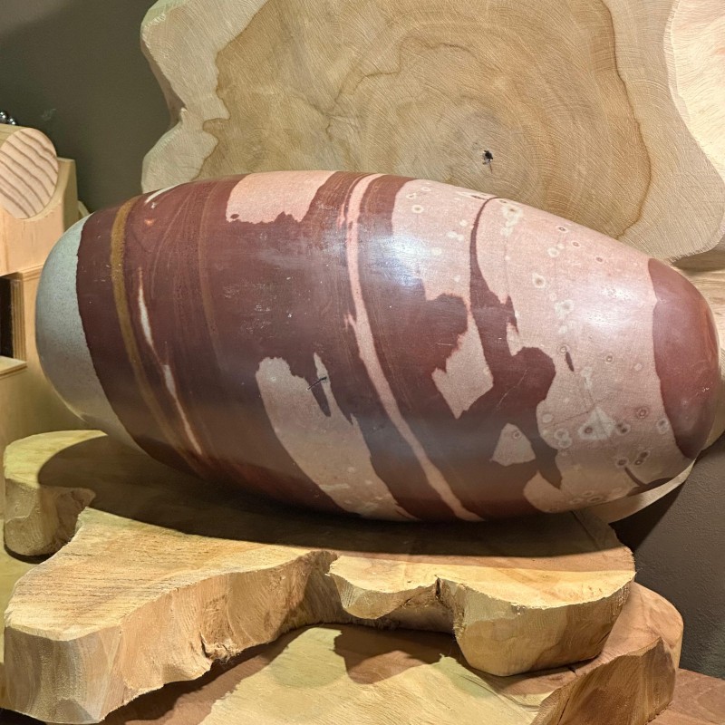Shiva Lingam (30x16cm) - L - Narmada - Pièce unique - 9,85 kg