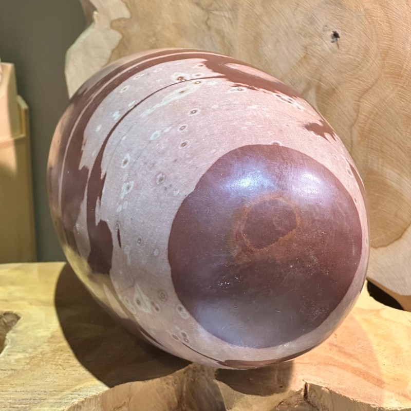 Shiva Lingam (30x16cm) - L - Narmada - Pièce unique - 9,85 kg