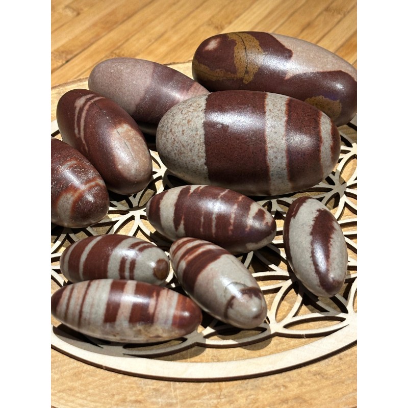 Shiva Lingam (7 à 8 cm) – Pierre sacrée de la Narmada S1