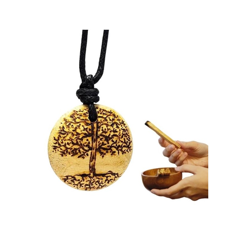 Collier Palo Santo & Arbre de Vie – Protection & Harmonie