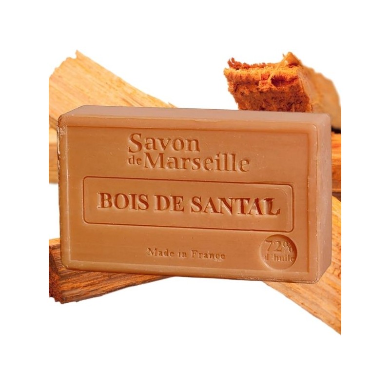 Savon de Marseille naturel Bois de Santal - 100 g