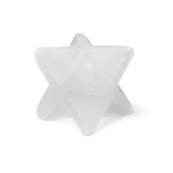 Merkaba en Sélénite 4 cm – Énergie & Purification