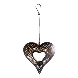 Bougeoir Lampe Lumière Orientale - Coeur