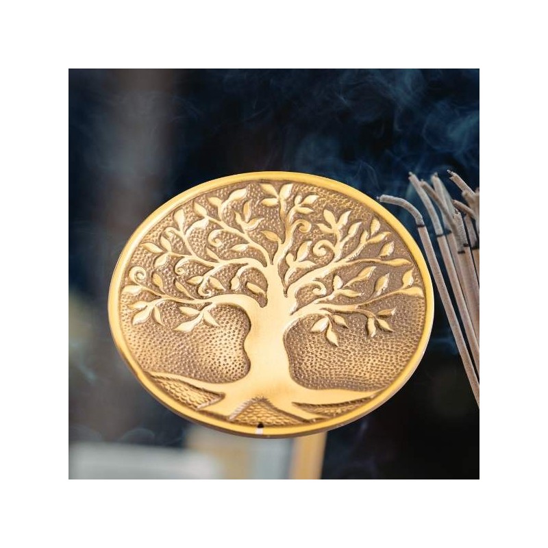 Porte encens sticks - Arbre de vie - Bronze